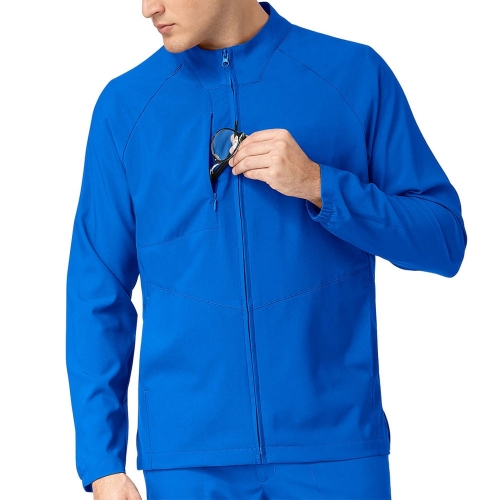 Men Zip Front Warm Up Jacket